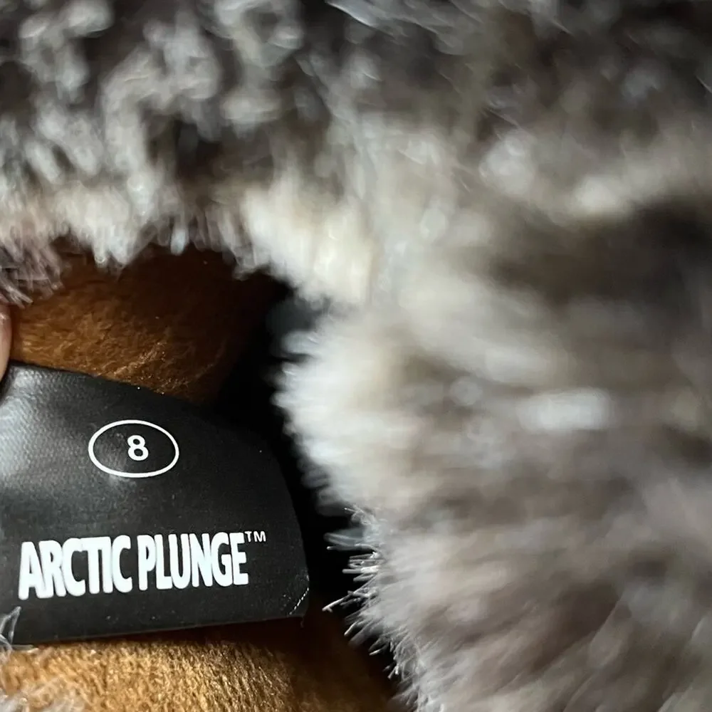Arctic Plunge Rhonda Faux Fur Lined Suede Duck Boots Winter Waterproof Women’s 8